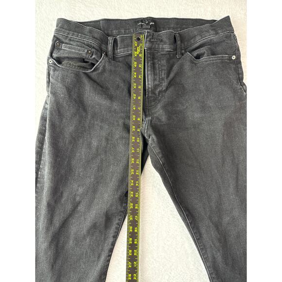 Lucky Brand 110 Slim Stretch Black Jeans Mens 36x34 - Picture 5 of 9